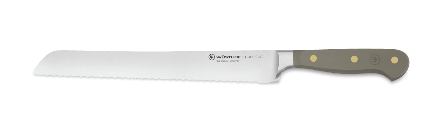 Wusthof Classic Colour Precision Double Serrated Bread Knife 23cm Velvet Oyster (WT1061706123) 3 Wusthof Classic Colour Precision Double Serrated Bread Knife 23cm Velvet Oyster (WT1061706123)
