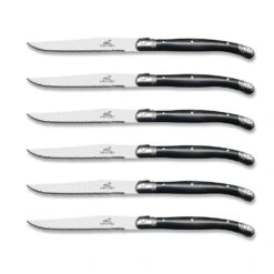 Laguiole Grey Steak Knife 11.5cm, 6 Piece Set