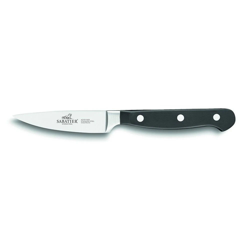 Sabatier® Pluton 5 Piece Knife Set (9cm Paring, 13cm Serrated Utility, 13cm Fluted Santoku, 20cm Cooks & 20cm Bread) 6 Sabatier® Pluton 5 Piece Knife Set (9cm Paring, 13cm Serrated Utility, 13cm Fluted Santoku, 20cm Cooks & 20cm Bread) - Image 4