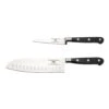 Rockingham Forge Pro Black Series 2 Piece Set (9cm Paring Knife & 18cm Santoku Knife) -SharpCraft Store 9009pa sk7