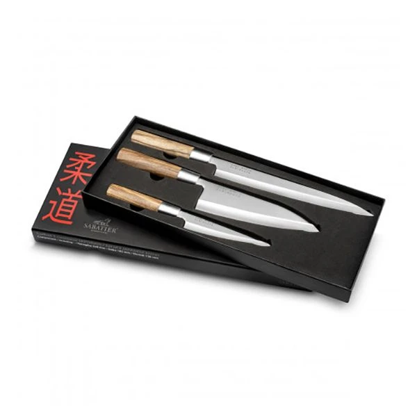 Lion Sabatier Japanese Knives 3 Piece Set 3 Lion Sabatier Japanese Knives 3 Piece Set