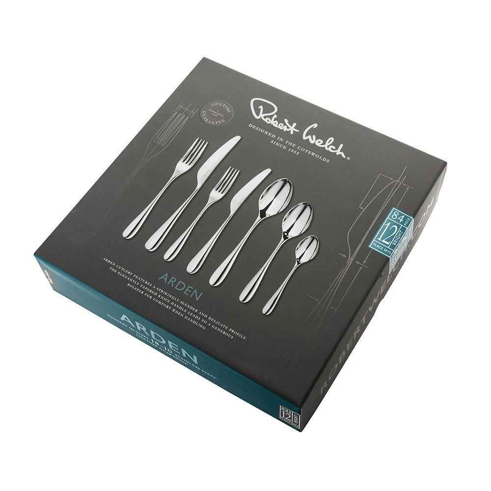 Robert Welch Arden Bright V Cutlery Set 84 Piece With Free Large Cutlery Tray 9 Robert Welch Arden Bright V Cutlery Set 84 Piece With Free Large Cutlery Tray - Image 7