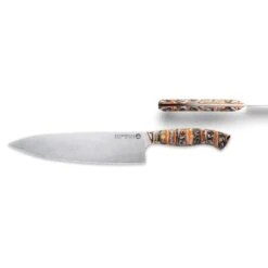 Savernake DNA DC21 21cm Chef's Knife - Anthracite, Arctic & Orange With Marble Handle -SharpCraft Store dc21 hm t s