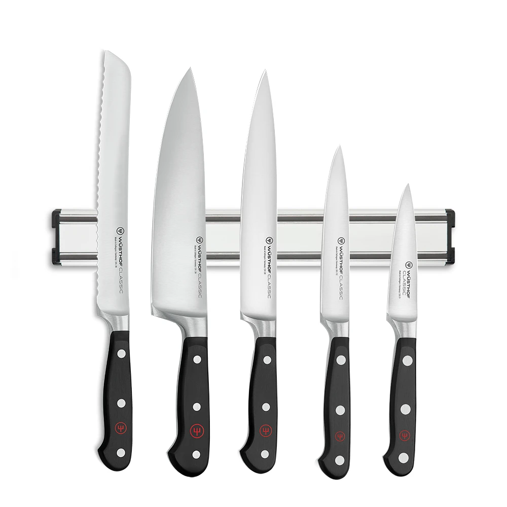 Wusthof Classic 5 Piece Magnetic Knife Rack Set (EXCLU33MAG) 3 Wusthof Classic 5 Piece Magnetic Knife Rack Set (EXCLU33MAG)