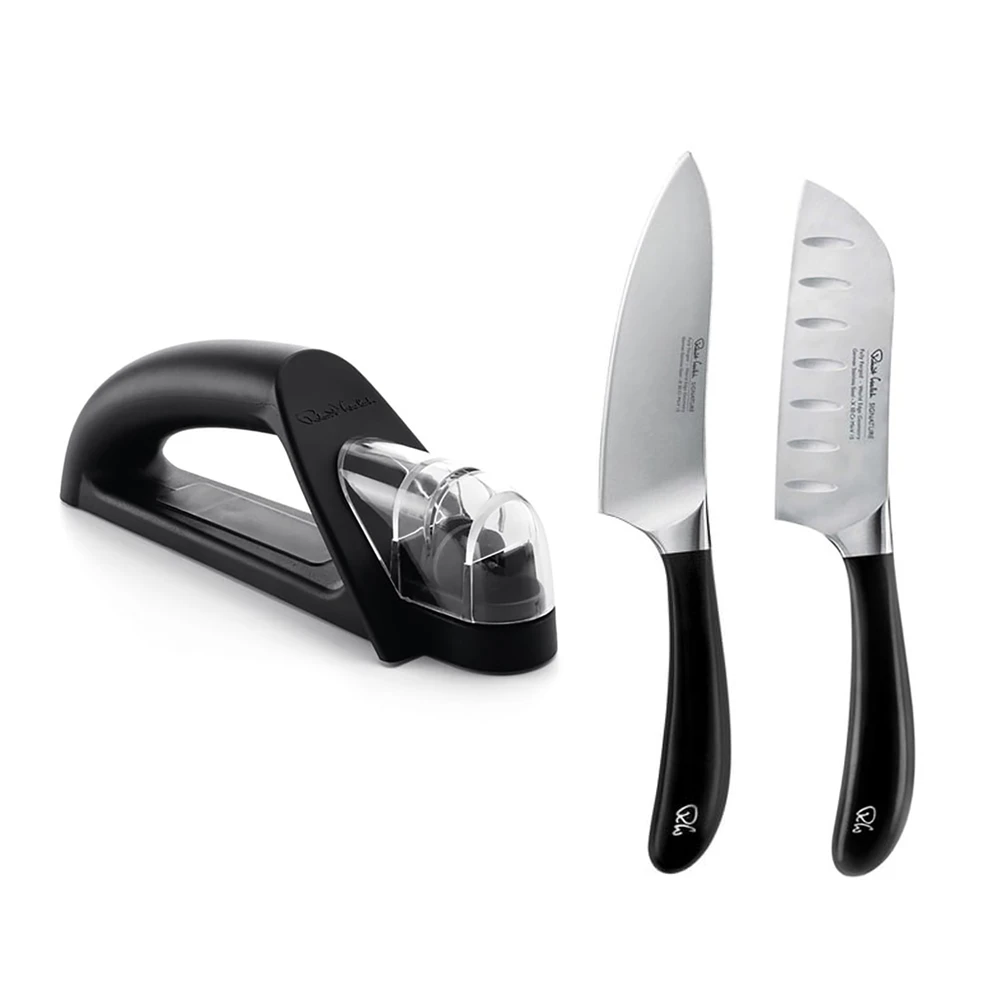 Robert Welch 2 Piece Signature Knife Set With Knife Sharpener 3 Robert Welch 2 Piece Signature Knife Set With Knife Sharpener