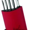 Global Michel Roux Jr - 7 Piece Red Knife Block Set (GR52/RB7) -SharpCraft Store gr 52 rb7 7pce global michel roux jr knife block set red