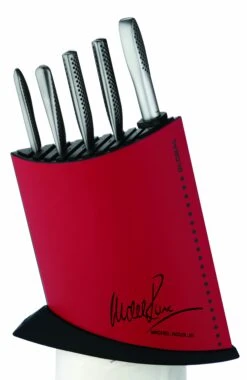 Global Michel Roux Jr - 7 Piece Red Knife Block Set (GR52/RB7)