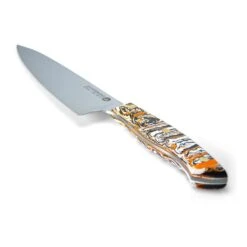 Savernake DNA CL18 18cm Chef's Knife - Anthracite, Arctic & Orange With Marble Handle -SharpCraft Store house marble cl18 iso handle