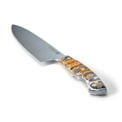 Savernake DNA DC21 21cm Chef's Knife - Anthracite, Arctic & Orange With Marble Handle -SharpCraft Store house marble dc21 iso handle