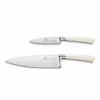 Lion Sabatier® Edonist Perle 2 Piece Knife Set - 10cm Paring Knife & 20cm Cooks Knife (Pearl Handle With Stainless Steel Rivets) -SharpCraft Store kk 808181