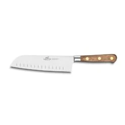 Lion Sabatier® Ideal Perigord 2 Piece Knife Set - 10cm Paring & 18cm Santoku Knife (Walnut Handle With Brass Rivets) 6 Lion Sabatier® Ideal Perigord 2 Piece Knife Set - 10cm Paring & 18cm Santoku Knife (Walnut Handle With Brass Rivets) -SharpCraft Store kk 834786 1