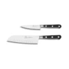 Lion Sabatier® Ideal 2 Piece Knife Set - 10cm Paring & 18cm Santoku Knife (Black Handle With Stainless Steel Rivets) -SharpCraft Store kk 892180 1