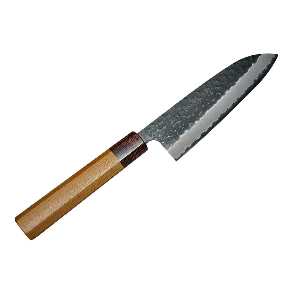 Sakai Takayuki Aogami Super Kurouchi Hammered WA Japanese 165mm Santoku Knife 3 Sakai Takayuki Aogami Super Kurouchi Hammered WA Japanese 165mm Santoku Knife