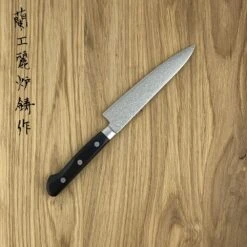 Sakai Takayuki 45-Layer Damascus Mirrored Japanese 135mm Utility Knife -SharpCraft Store sk 07421 1