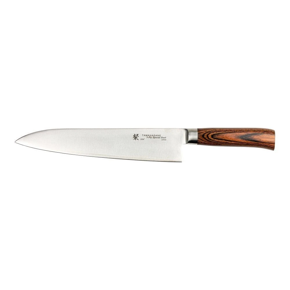 Tamahagane San Tsubame Wood 24cm Chef's Knife (SN-1104) 3 Tamahagane San Tsubame Wood 24cm Chef's Knife (SN-1104)