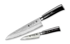 Tamahagane San Tsubame Chef's Starter Knife Set (SNMH-110609) -SharpCraft Store tamahagane san tsubame micarta hammered chef s starter knife set