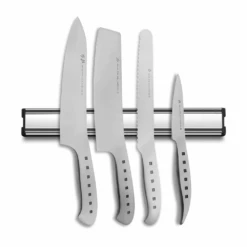 Tojiro 4 Piece Magnetic Rack Set (Chef's, Nakiri, Bread & Paring Knife)
