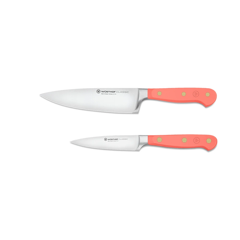 Wusthof Classic Colour Coral Peach 2 Piece Knife Set (WT1311760208) 3 Wusthof Classic Colour Coral Peach 2 Piece Knife Set (WT1311760208)