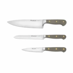 Wusthof Classic Colour Velvet Oyster 3 Piece Knife Set (WT1311760306)